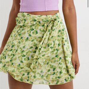 Aerie chiffon wrap skirt